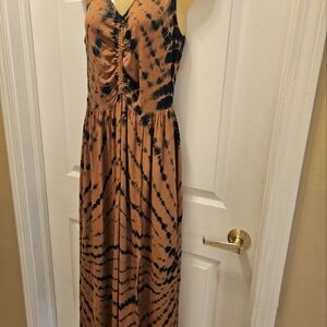 Free people Classic long tie dyed dress .